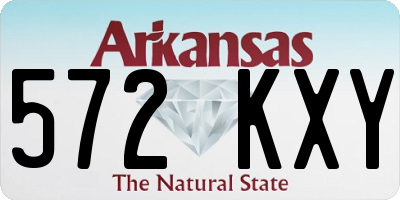 AR license plate 572KXY