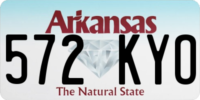 AR license plate 572KYO