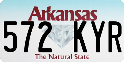 AR license plate 572KYR