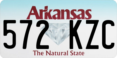 AR license plate 572KZC