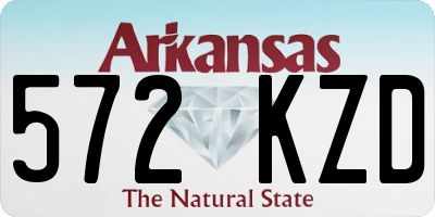 AR license plate 572KZD
