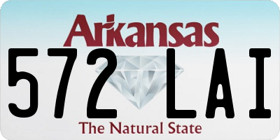 AR license plate 572LAI