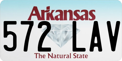 AR license plate 572LAV