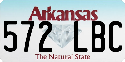 AR license plate 572LBC