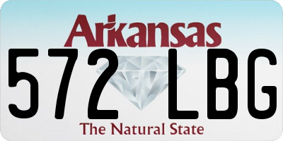 AR license plate 572LBG