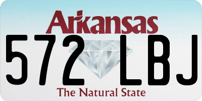 AR license plate 572LBJ