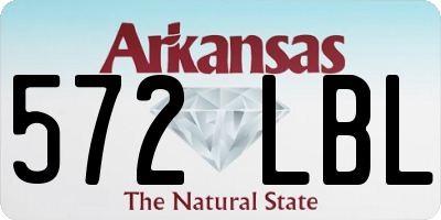 AR license plate 572LBL