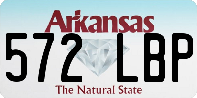 AR license plate 572LBP