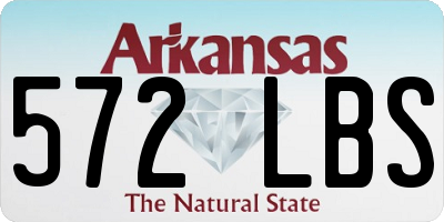 AR license plate 572LBS