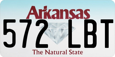 AR license plate 572LBT