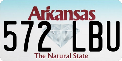 AR license plate 572LBU