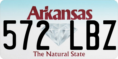 AR license plate 572LBZ