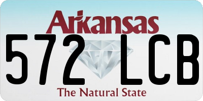 AR license plate 572LCB