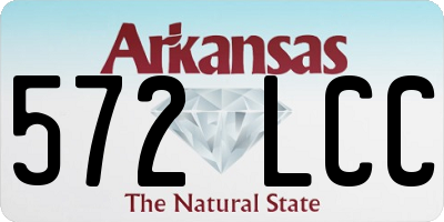 AR license plate 572LCC