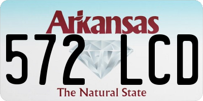 AR license plate 572LCD