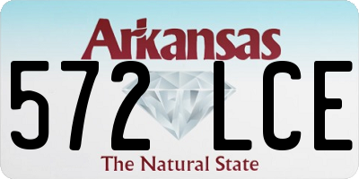AR license plate 572LCE