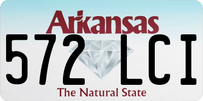 AR license plate 572LCI