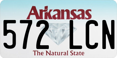 AR license plate 572LCN