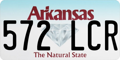 AR license plate 572LCR