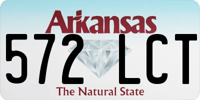 AR license plate 572LCT