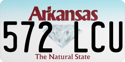 AR license plate 572LCU