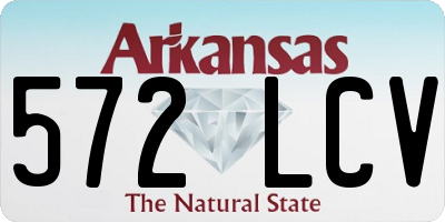 AR license plate 572LCV