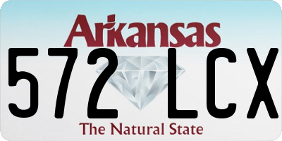 AR license plate 572LCX