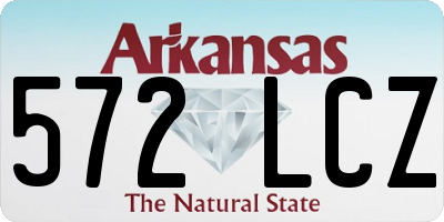 AR license plate 572LCZ