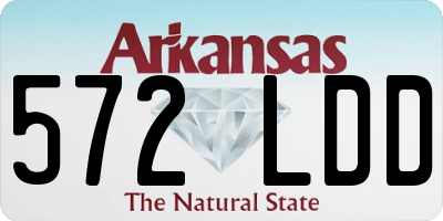 AR license plate 572LDD