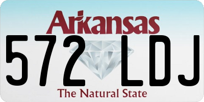 AR license plate 572LDJ