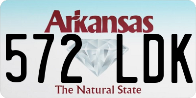 AR license plate 572LDK