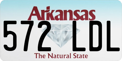 AR license plate 572LDL