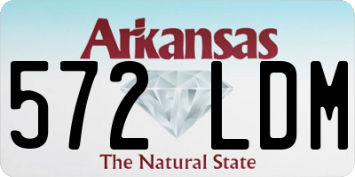 AR license plate 572LDM