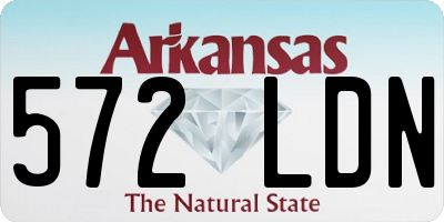 AR license plate 572LDN