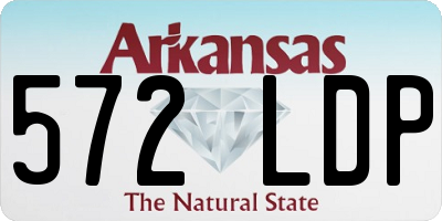AR license plate 572LDP