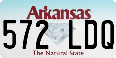 AR license plate 572LDQ