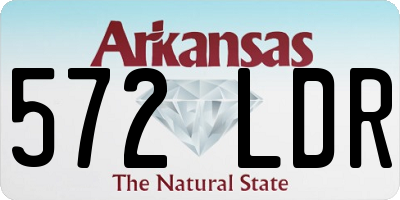 AR license plate 572LDR