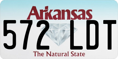 AR license plate 572LDT