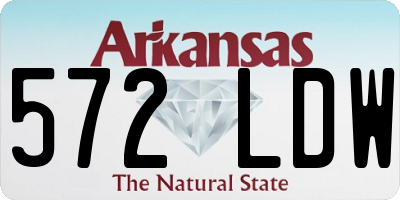 AR license plate 572LDW