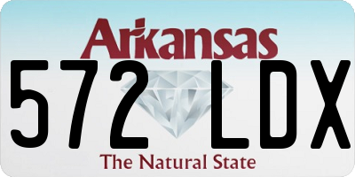 AR license plate 572LDX