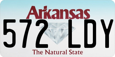 AR license plate 572LDY