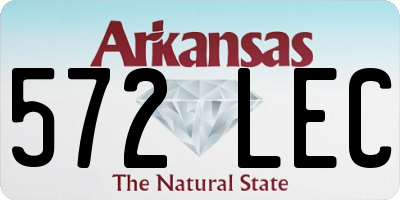 AR license plate 572LEC