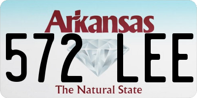 AR license plate 572LEE