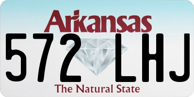 AR license plate 572LHJ