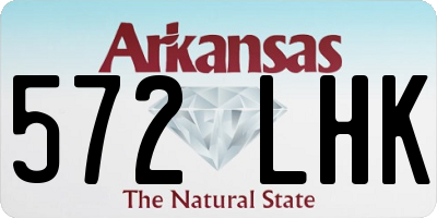 AR license plate 572LHK