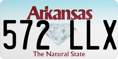 AR license plate 572LLX