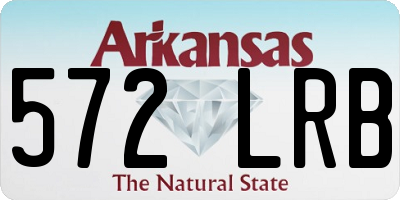 AR license plate 572LRB