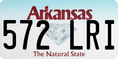 AR license plate 572LRI
