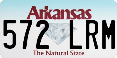 AR license plate 572LRM