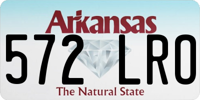 AR license plate 572LRO
